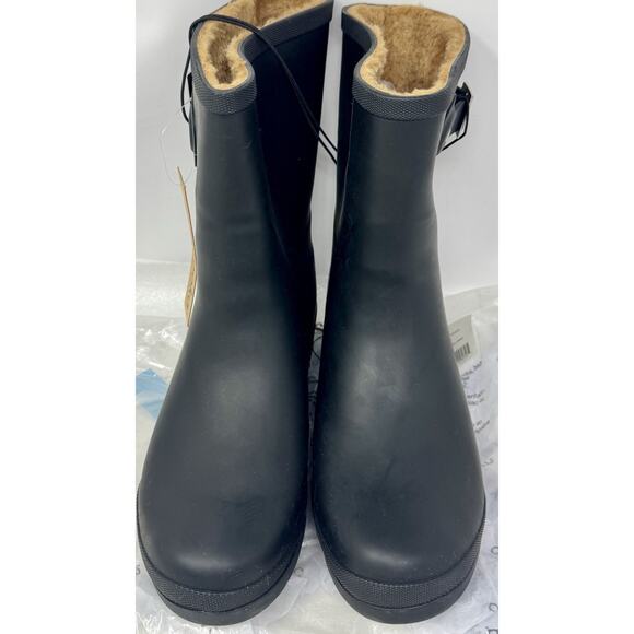Chooka womens Solid Delridge Mid-Height Rain Boot Black, New In Package - 9 main image 7